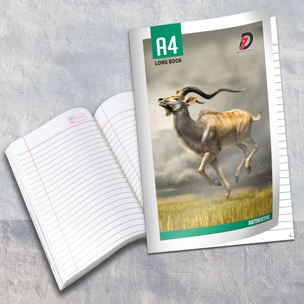 Long Book Hindi 136 Pages - Binding: Center Stitched