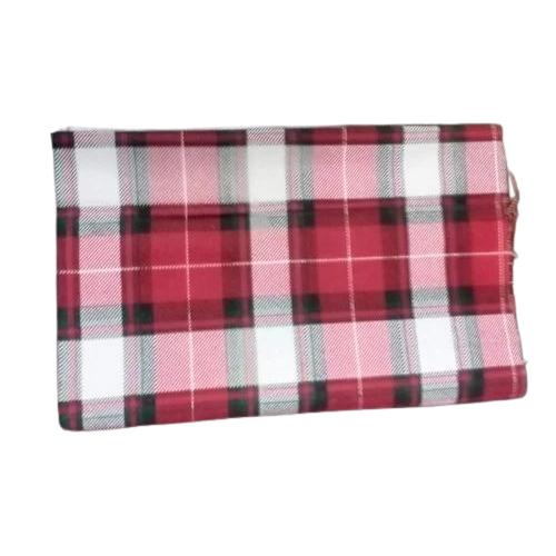 Check Printed Flannel Fabric