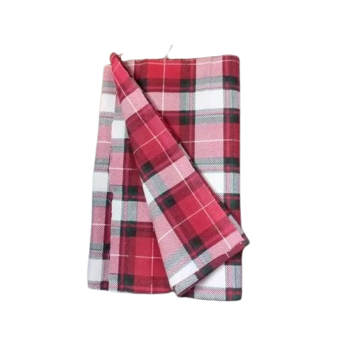 Check Printed Flannel Fabric