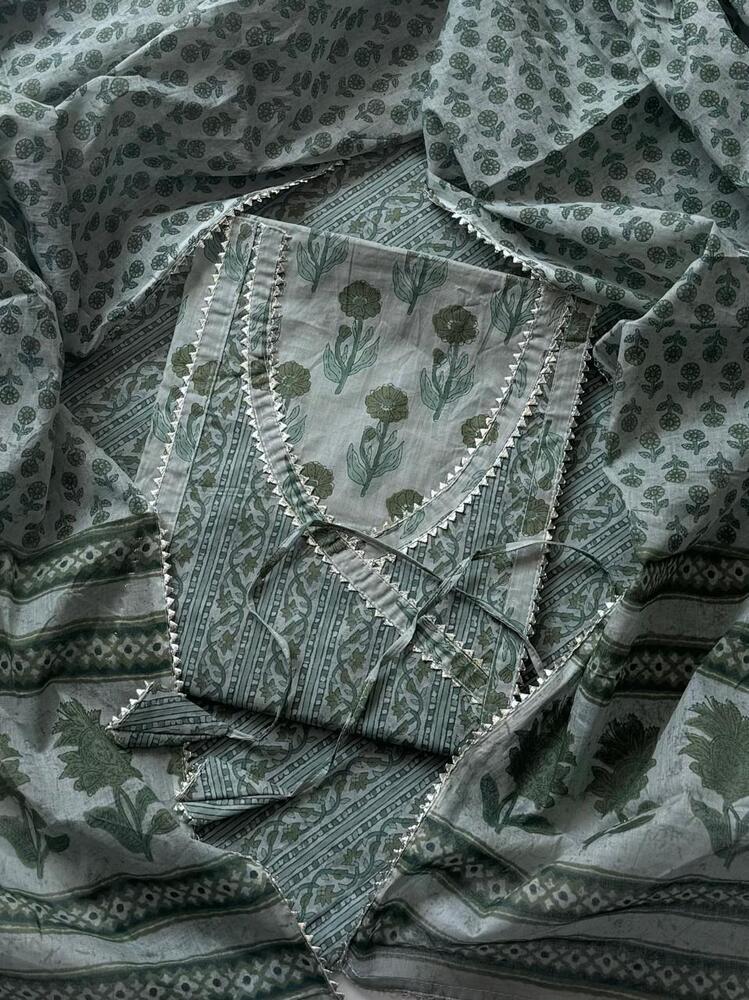 cotton suits with gota paati work
