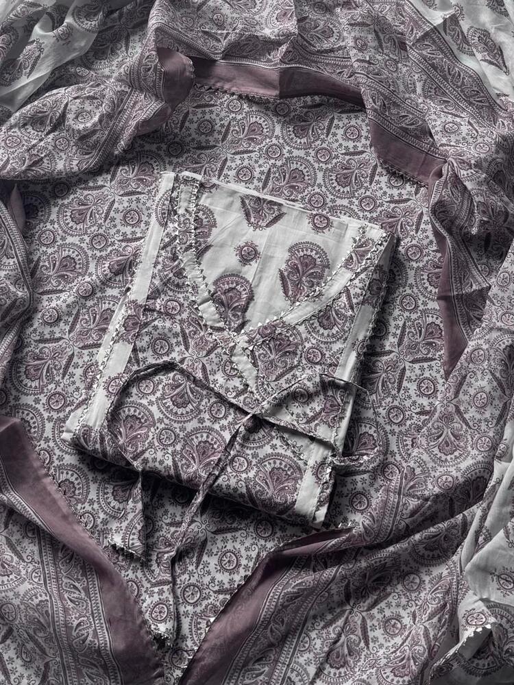 cotton suits with gota paati work