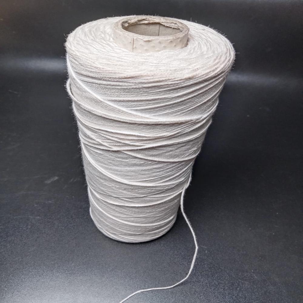 Textrade Associates Cotton Braided Candle Wick, 200 Metre Spool, White