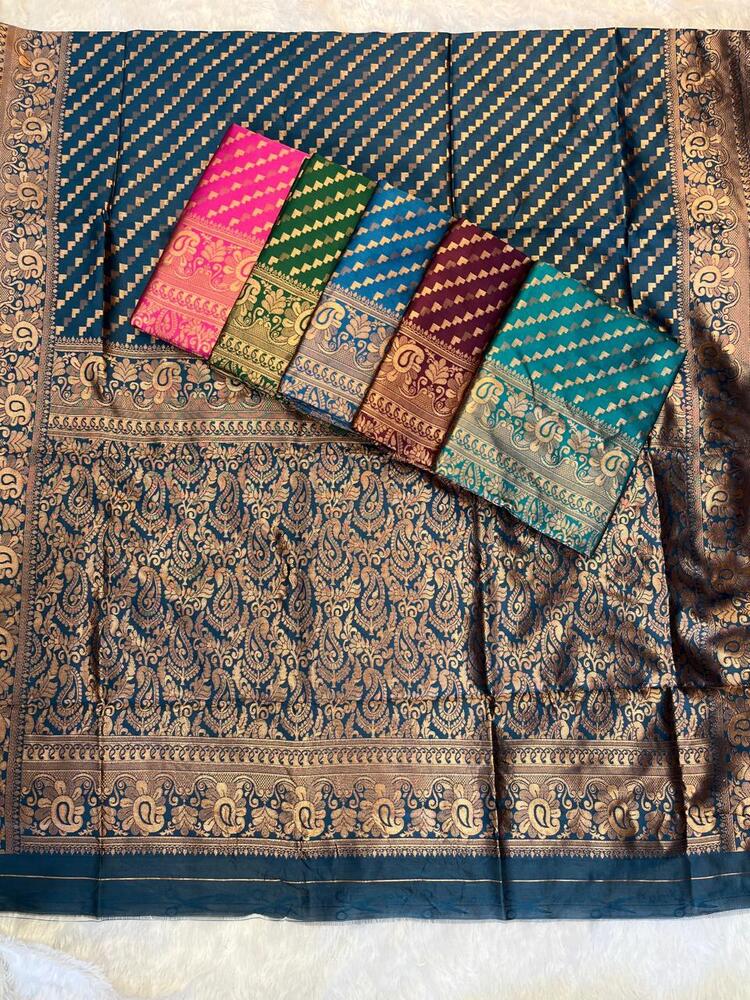 Litchi Silk Saree Light Weight - Color: As Per Images