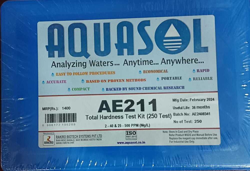 Total Hardness Test Kit, Aquasol, AE-211