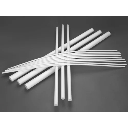 Ptfe Ram Extruded Rod - Ptfe Material, 5 Mm To 100 Mm Diameter, Length Options 900 / 1000 / 2000 Mm, Corrosion Protection, Warranty Provided