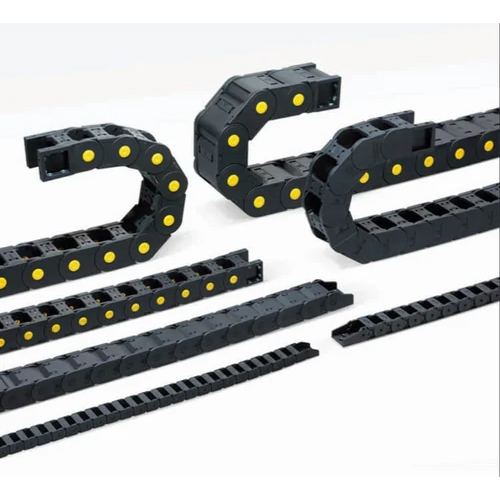 Industrial Cable Drag Chain - Stainless Steel & Plastic, Optimized For High Movement Rates, User-friendly Assembly, Corrosion Resistant And Lightweight Design
