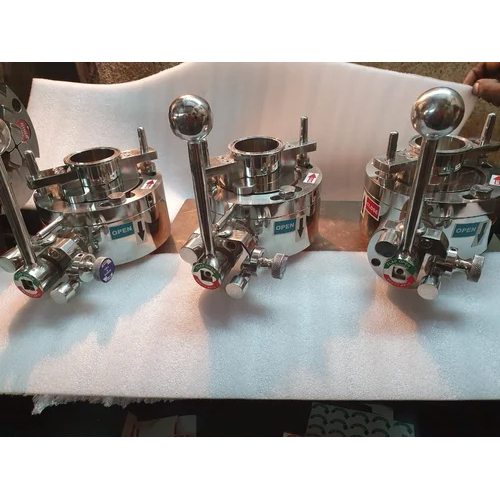 Split Butterfly Valve - Color: Silver