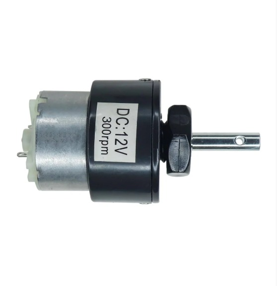 Gear Motor 12V 300RPM Centre Shaft DC Geared Motor Heavy Duty Motor for Robotics