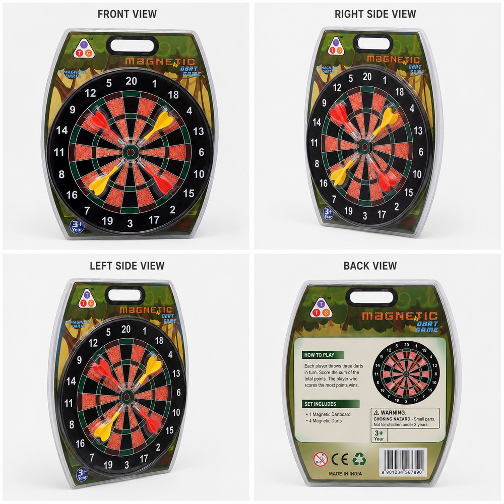 Ttg - 002 Magnetic Dart Board - Age Group: 3+ Years