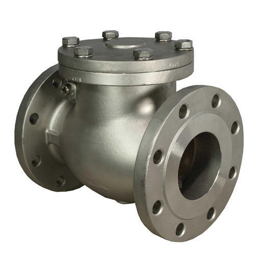 Swing Check Valve - Cast Iron & Steel, 2" to 24" Size, Silver Finish | Rust-Proof, Flanged Connection, High-Pressure Capability