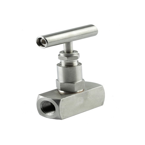 Industrial Needle Valve - Stainless Steel, 80x35x70mm, Silver | High-Pressure Water Control, Metal Seat, Up to 15000 Psi, -54°C to +538°C