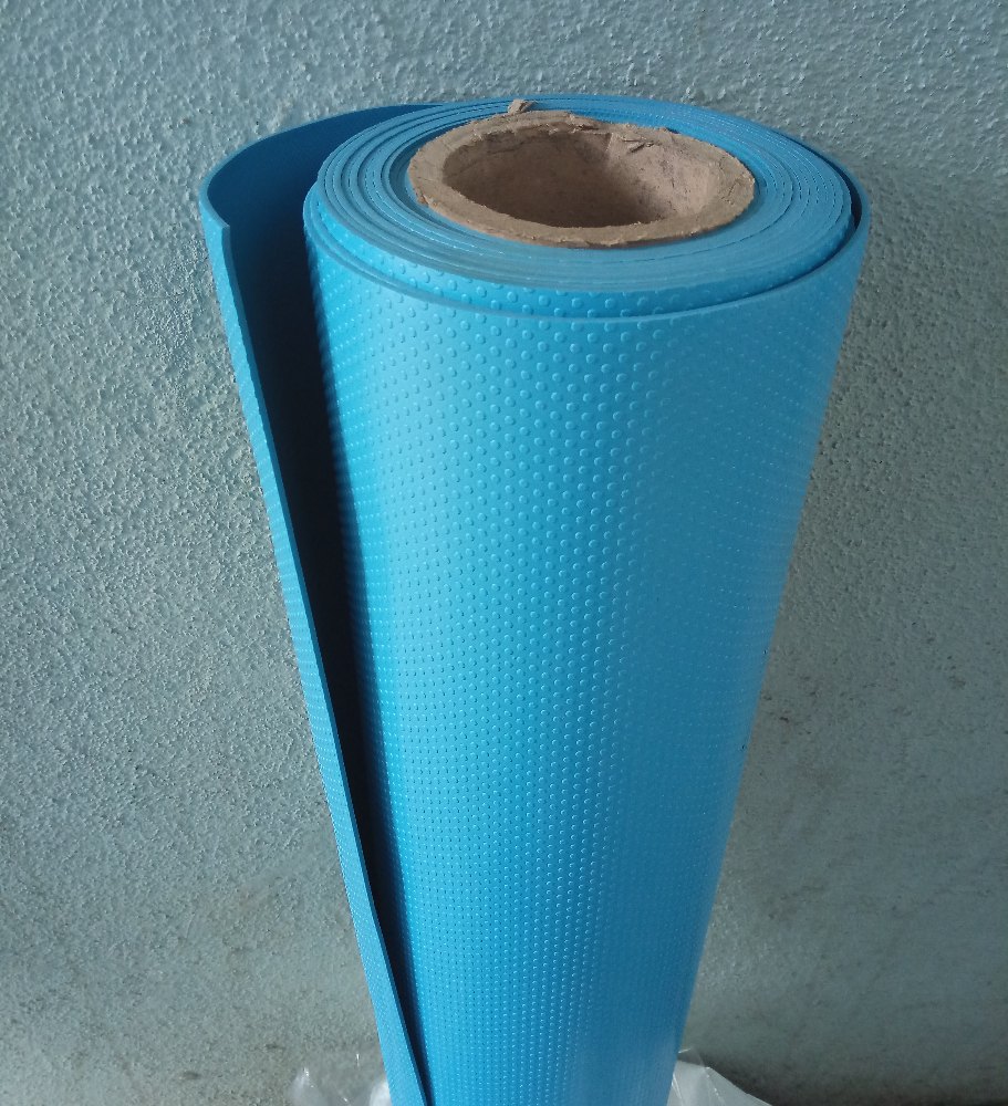 Blue Electrical Insulation Mat Pvc Material