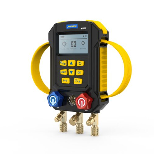 Autool Lm160 Refrigerant Leak Detector Digital Manifold Gauges - Color: Black  & Yellow