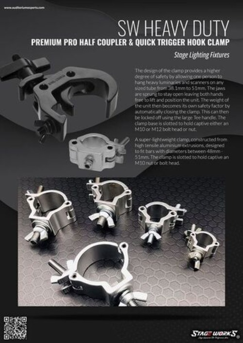 industrial Folder Clamp Supports Up to 50kg