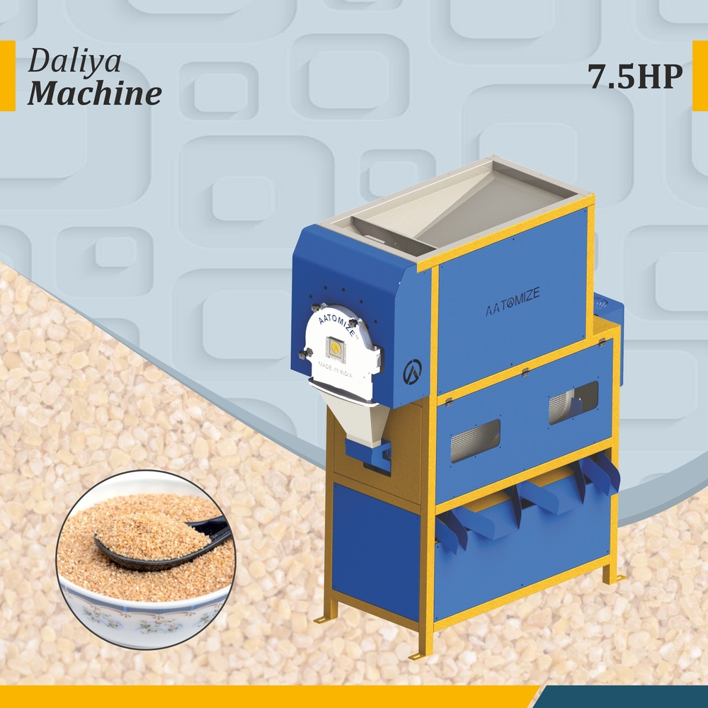 7.5HP Daliya Processing Unit with Blower & Grader