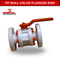 Gokul Pp Ball Valve Flange End 2.5" - Application: Industrial