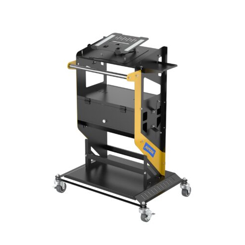 Autool 3 Tier Rolling Trolley Cart With Wheels And Handle - Color: Black