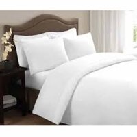 Hospital Cotton Double Bedsheet - Color: White