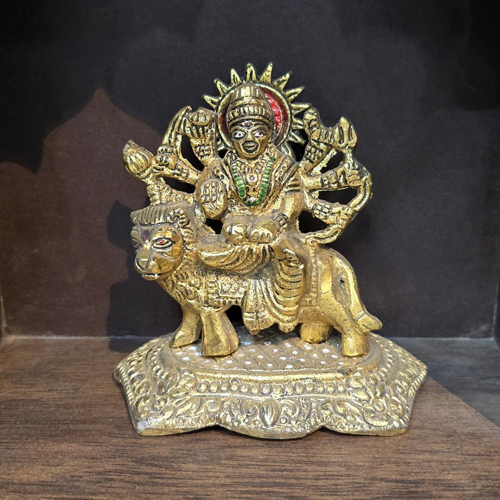 Durga Statue - Color: Golden