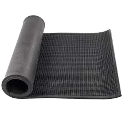 Checkered Rubber Sheet - Color: Black