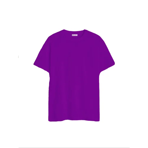 Plain Cotton Purple T Shirt