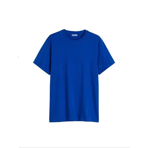 Plain Cotton Royal Blue T Shirt