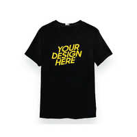Custom Printed T Shirt - Color: Black