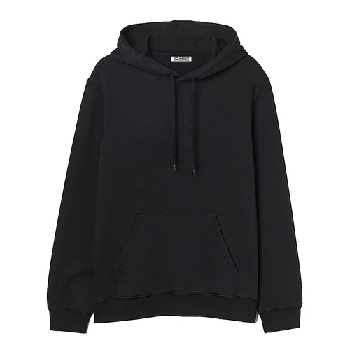 Black Men Cotton Hoodie
