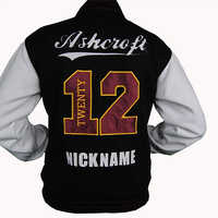 Custom Printed Jacket - Color: White And Black