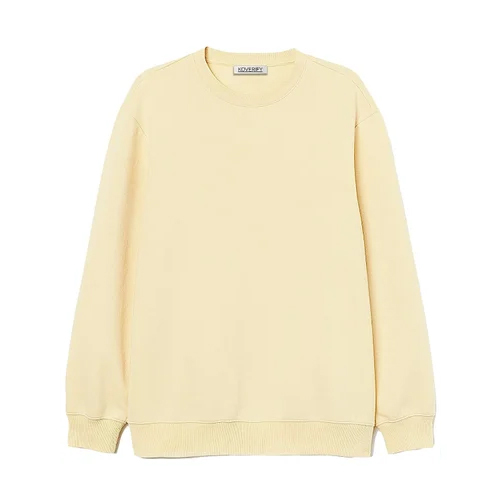 Pastel Yellow Men Hooded Sweatshirt