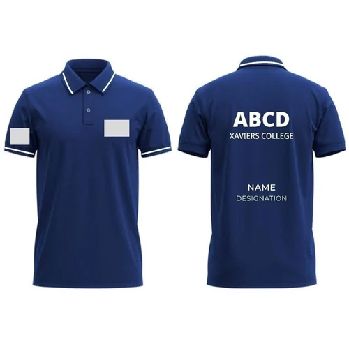 Corporate College Polo Collar Neck T Shirt
