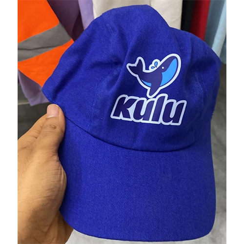 Mens Customized Cotton Cap - Color: Blue