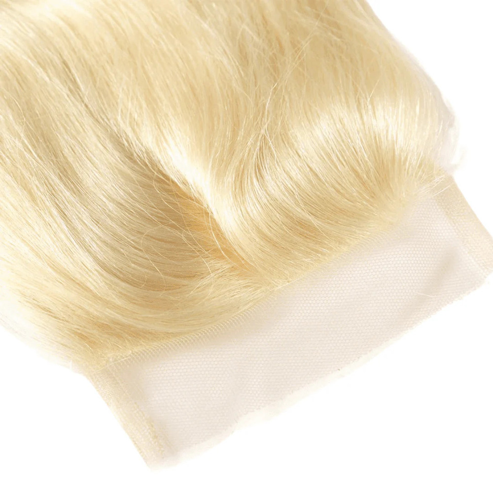 613 Blonde Natural Light Blonde Lace Closure Hair