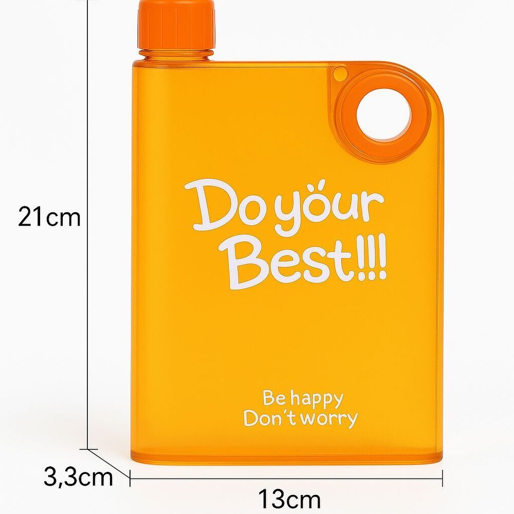 Notebook Slim Bottle - Capacity: 380 Milliliter (Ml)
