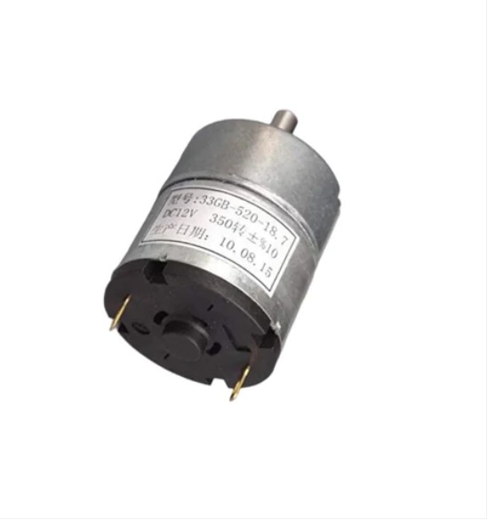 Dc Gear Motor 33gb-520 12v Motor Speed Control Gear Motor High Torque 170-350rpm Gearbox Motor With Adjustable Speed Control For Industrial Applications - Color: Silver Black