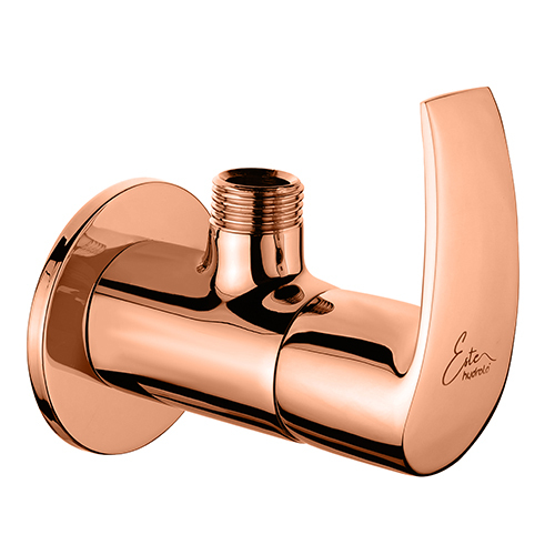 Rose Gold Angle Valves - Finish: Glossy