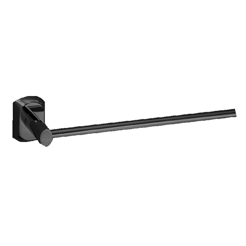Croydex Epsom Flexi-Fix Screw Or Glue Towel Rail - Color: Black