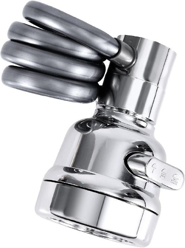 360 Rotatable Sink Faucet Extender Aerator - Color: Silver