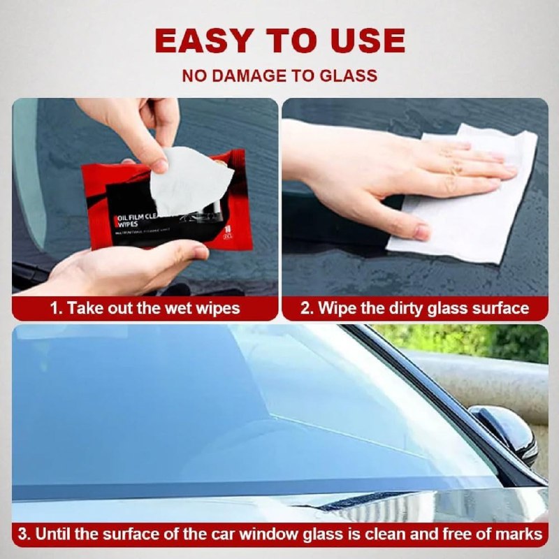 Car Glass Oil Film Removal Wipes 