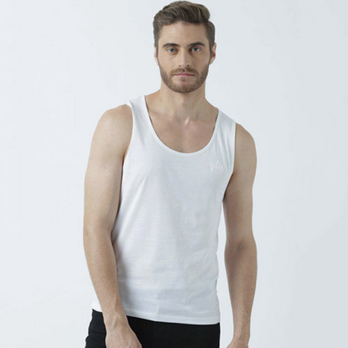 Plain Regular Fit Tank T-Shirt For Mens