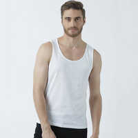 Plain Regular Fit Tank T-Shirt For Mens