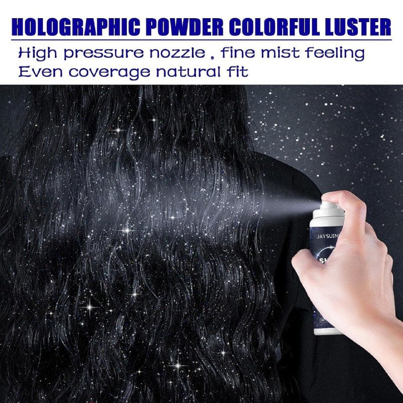 Professional Glitter Hair Spray - Color: White