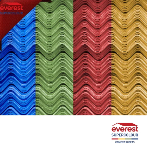 Colour Coated Cement Roofing Sheet - Color: Various Available