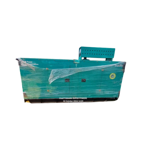 82.5Kva Used Sudhir Cummins Generator Set - Color: Green