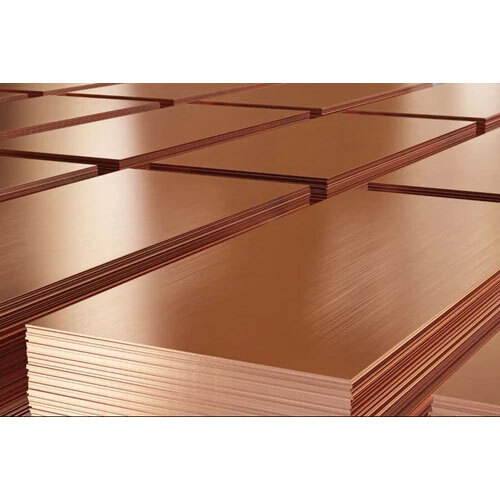 Copper Sheets - Standard Size Plate, Polished Finish, Brown Copper Material | Durable, High Conductivity, Aesthetic Appeal