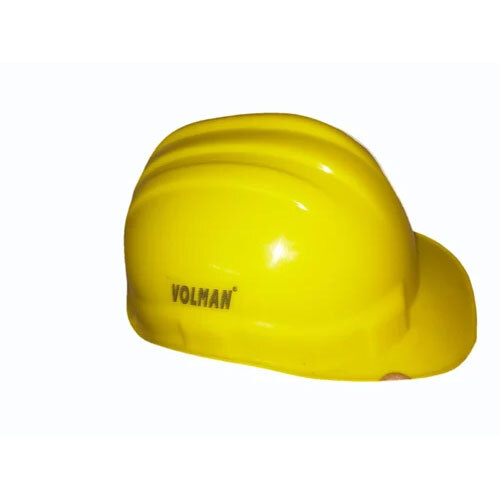 PVC Yellow Fireman Safety Helmet, Size: Medium