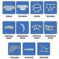 Cable Tray Accessories - Color: White