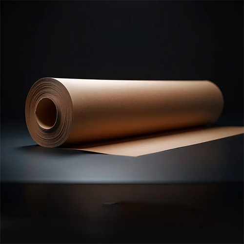 100 Gsm Kraft Underlay Paper Roll For Garment Factory Underlayer Roll Purpose - Color: Brown