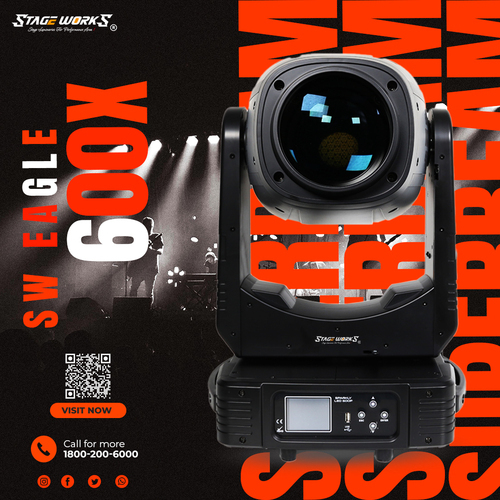 Auditorium SW Pro 600W Moving Head Profile -CMY System