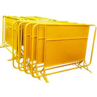 Metal Road Barriers - Color: Yellow